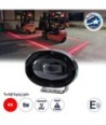 GloboStar® 85425 E9 Mark Forklift Safety Lights - Φώτα Προειδοποίησης & Διαγράμμισης Ασφαλείας για Περονοφόρα - Κλάρκ LED 9W DC 9-80V Αδιάβροχο IP67 Κόκκινο Μ10 x Π9.5 x Υ6cm